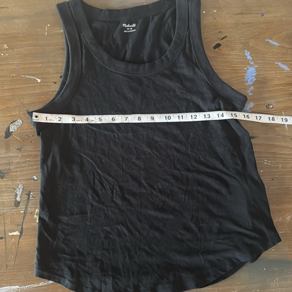 Madewell Black Sleeveless Tank Top M - Picture 2 of 5